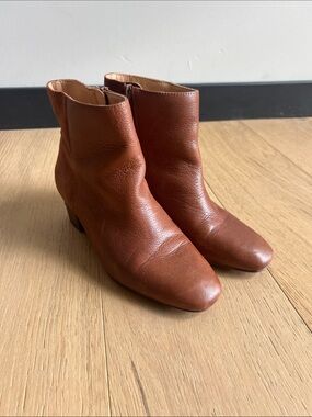 Women's Brown Leather Ankle Boots